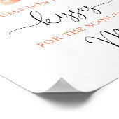 Poster Devinez combien de bisous jeu de baby shower sur l (Coin)