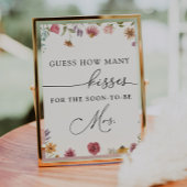 Poster Devinez combien de bisous pour la future Mme