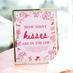Poster Devinez combien de bisous pour la Saint-Valentin B
