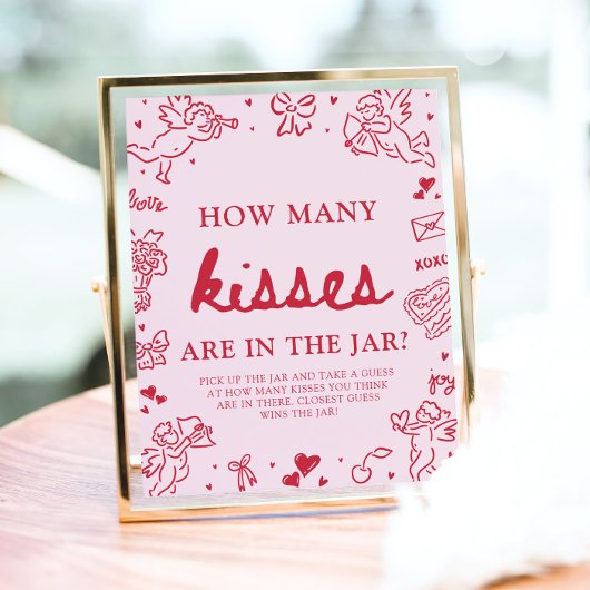 Poster Devinez combien de bisous pour la Saint-Valentin B