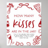 Poster Devinez combien de bisous pour un mariage italien (Devant)