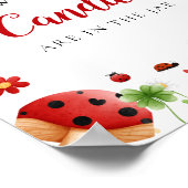 Poster Devinez combien de bonbons amour signe baby shower (Coin)