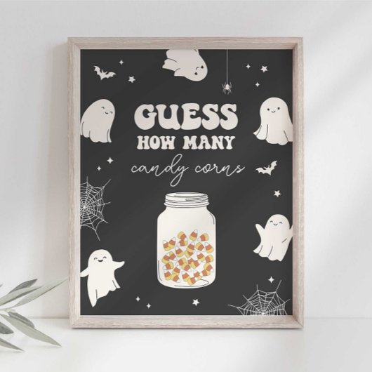 Poster Devinez combien de bonbons en forme de maïs il y a