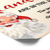 Poster Devinez combien de bonbons Père Noël Jeu de Noël (Coin)