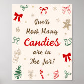 Poster Devinez combien de bonbons pour la Baby Shower de (Devant)