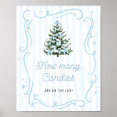Poster Devinez combien de bonbons pour la Baby Shower Win (Devant)