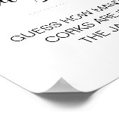 Poster Devinez combien de bouchons de Fête des mariées je (Coin)