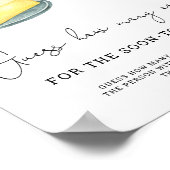 Poster Devinez combien de bouchons pour la Baby Shower au (Coin)