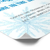 Poster Devinez combien de boules de neige Shower de bébé (Coin)
