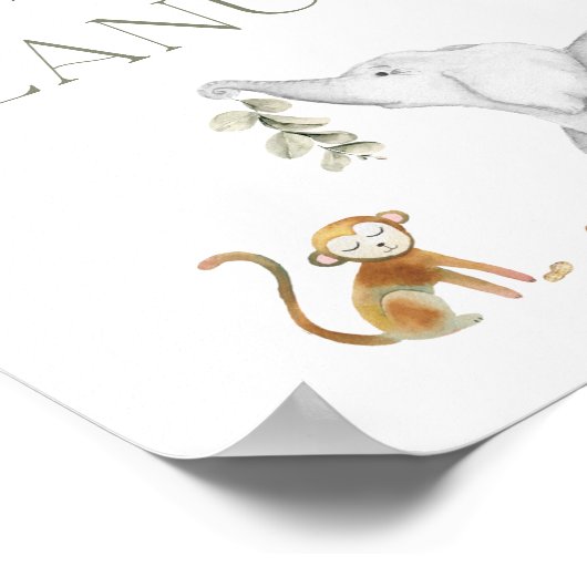 Poster Devinez combien de cacahuètes Baby shower Jeu Sign (Coin)