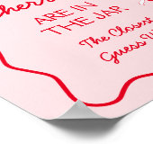 Poster Devinez combien de cerisiers Baby shower jeu (Coin)