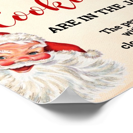 Poster Devinez combien de cookies Père Noël Christmas Gam (Coin)