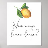 Poster Devinez combien de gouttes de citron pour une baby (Devant)