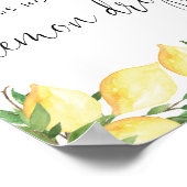 Poster Devinez combien de gouttes de citron Signe de jeu  (Coin)