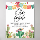 Poster Devinez combien de haricots Ole Frijole jeu de dou (Devant)