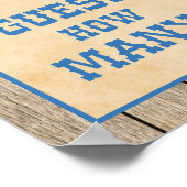 Poster Devinez combien de jeux de devinettes signe Cowboy (Coin)