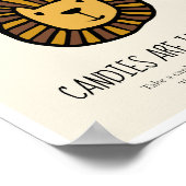 Poster Devinez combien de Lion Baby shower jeu (Coin)