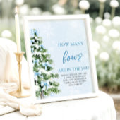 Poster Devinez combien de nœuds pour le bébé à Noël