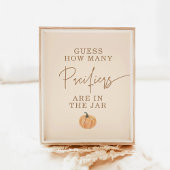 Poster Devinez combien de Pacificateurs Baby shower jeu