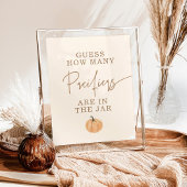 Poster Devinez combien de Pacificateurs Baby shower jeu