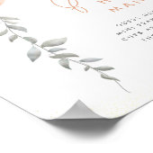 Poster Devinez combien de panneaux de Baby shower vert Ba (Coin)