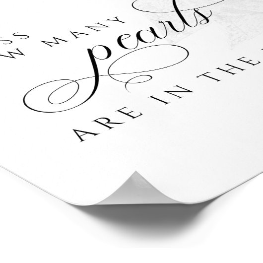 Poster Devinez combien de panneaux de table de Fêtes des  (Coin)