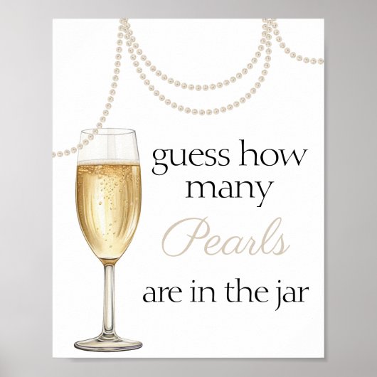 Poster Devinez combien de perles sont dans la douche nupt (Devant)