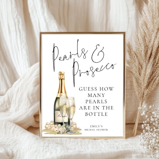 Poster Devinez Combien De Perles Sont En Fête des mariées