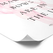 Poster Devinez combien de ruban rose pour la Baby Shower (Coin)
