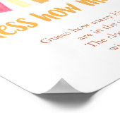 Poster Devinez combien de soleil boho jeu de baby shower (Coin)