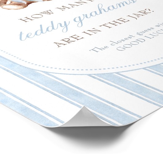Poster Devinez combien de Teddy Grahams Baby shower Jeu S (Coin)