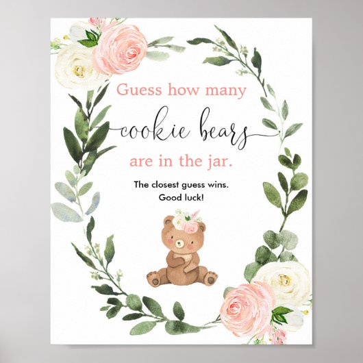 Poster Devinez combien d'ours biscuits sont dans l'affich (Devant)