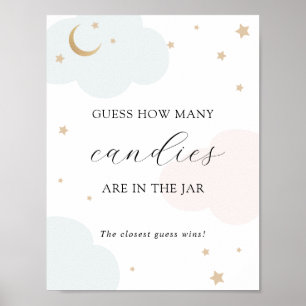 Poster Devinez combien sont dans la Jar Shower Game Poste