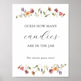 Poster Devinez combien sont dans la Jar Shower Game Poste