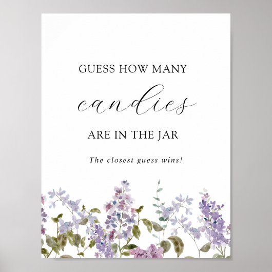 Poster Devinez combien sont dans le Jeu de douche Jar (Devant)