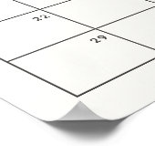 Poster Devinez la date d'arrivée Calendrier Thème Sunshin (Coin)