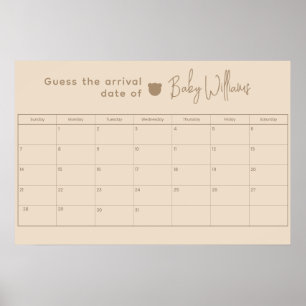 Poster Devinez la date de naissance Jeu