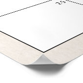 Poster Devinez la date d'échéance Baby shower Boho Woodla (Coin)