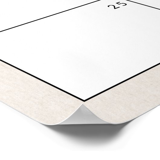 Poster Devinez la date d'échéance Baby shower Boho Woodla (Coin)