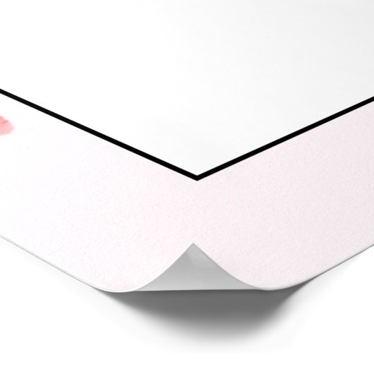 Poster Devinez la date d'échéance Petit Baby shower amour (Coin)