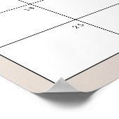 Poster Devinez la date d'échéance Silly Little Goose Pink (Coin)