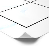 Poster Devinez La Date D'Échéance Teddy Bear Ballons Bleu (Coin)