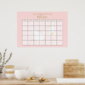 Poster Devinez la Date Prévue Livraison Spéciale Rose Cig (Cuisine)