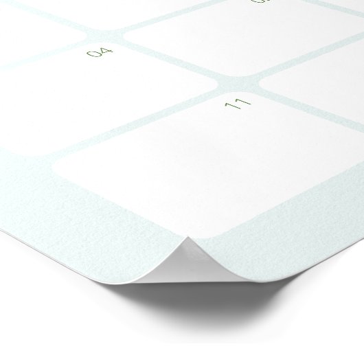 Poster Devinez le calendrier de la date de naissance Litt (Coin)