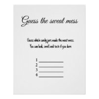 devinez le jeu de baby shower de la sueur