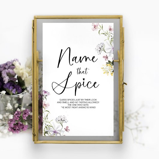 Poster Devinez Le Jeu De Signe De Fête De Mariage De Fleu