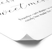 Poster Devinez le panneau du Baby shower du mess doux (Coin)