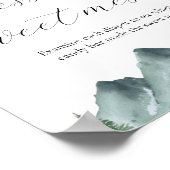 Poster Devinez le panneau du Baby shower du mess doux (Coin)