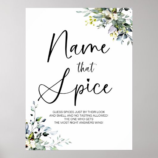 Poster Devinez Le Panneau Du Jeu Fête des mariées Épice (Devant)
