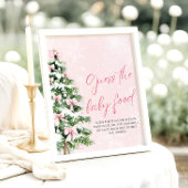 Poster Devinez Noël le Baby shower alimentaire pour bébés